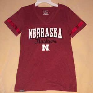 Nebraska V neck t-shirt